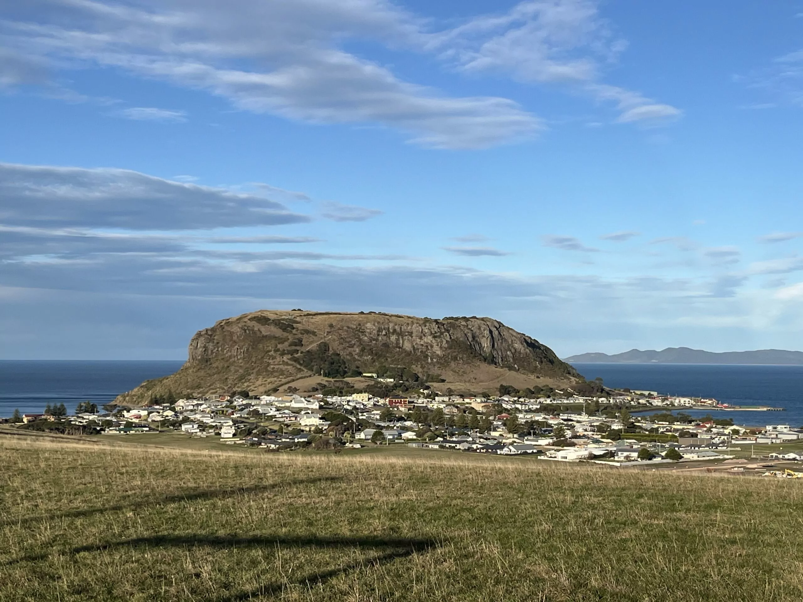 The volcanic plug called The Nut is a highlight of Stanely in Northwest Tasmania